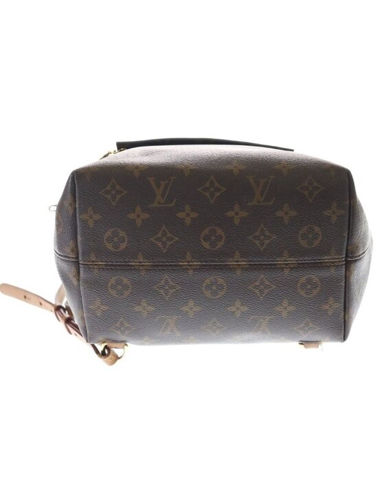 Louis Vuitton Monogram Montsouris NM PM Backpack Brown Leather Gold main image 6